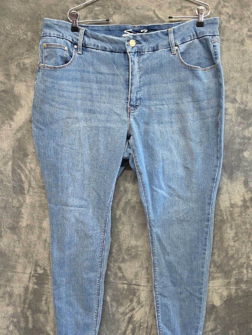 Seven7 Light Blue Skinny Stretch Jeans sz 18W